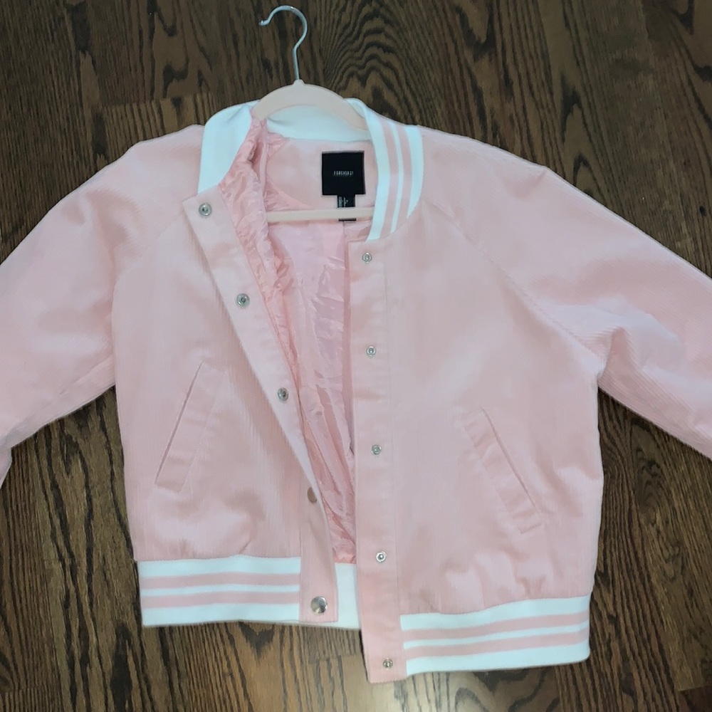 Pink bomber jacket